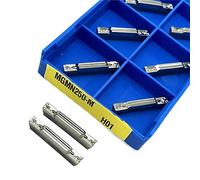 Metal indexable turning blade 10PCS MGMN200-G H01 Carbide Grooving Aluminum CNC Lathe Turning Tool(MGMN250 G H01)