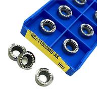 Metal indexable turning blade 10PCS RCGT10T3MO RCGT1003MO AK H01 Milling Aluminum Turning Tool Cutting Tool Indexable Tools CNC Turning Tools(RCGT1003MO AK H01)