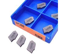 Metal indexable turning blade 10PCS SP200 SP300 SP400 PC9030 NC3030 Grooving Carbide Lathe Tools Turning(SP200 PC9030)