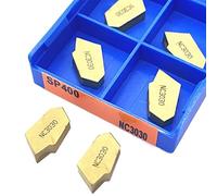 Metal indexable turning blade 10PCS SP200 SP300 SP400 PC9030 NC3030 Grooving Carbide Lathe Tools Turning(SP400 NC3030)