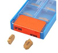 Metal indexable turning blade 10pcs SP300 NC3020 NC3030 PC9030 Grooving Carbide Lathe Cutter Turning Tool Parting And Grooving Off Tools(SP300 NC3030)