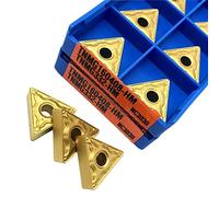 Metal indexable turning blade 10PCS TNMG160404 TNMG160408 PC9030 Carbide Inserts External Turning Tool Cutting Turning Insert CNC Metal Lathe Tools(TNMG160408 HM NC3030)