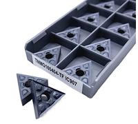Metal indexable turning blade 10PCS TNMG160404 TNMG160408 TF IC907 908 Carbide Lathe Cutter External Turning Tools Turning(TNMG160404 TF IC907)