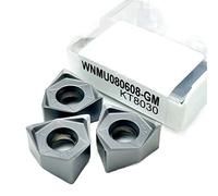 Metal indexable turning blade 10pcs WNMU080608 GM Plane Milling Insert Cemented Carbide For Lathe Parts Insert Super Thick Insert
