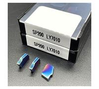 Metal indexable turning blade 2PCS SP200 SP300 SP400 LY7010 Grooving Carbide Inserts Lathe Cutter Turning Tool Parting And Grooving Off Tools(SP200)