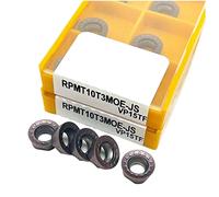 Metal indexable turning blade RPMT1204MOE RPMT10T3MOE 15TF Outer Metal Turning Tool CNC Parts Lathe Tool Lathe Milling Cutter(RPMT10T3 MOE 15TF)