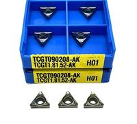 Metal indexable turning blade TCGT090204 AK H01 Aluminum Insert Cutting Tool Turning Tool Carbide Wood Turning Tools CNC Lathe Tool Turning Insert(TCGT090208 AK H01)