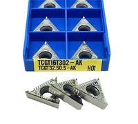Metal indexable turning blade TCGT16T302 AK H01 Aluminum Internal Turning Tool Copper Aluminum Processing CNC Turning Inserts Lathe Tool(TCGT16T302 AK H01)