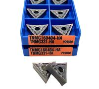 Metal indexable turning blade TNMG160404 HA PC9030 External Turning Tool Carbide Insert For Steel Processing Metal Cutting Lathe Tools
