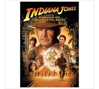 METAL Indiana Jones And The Kingdom of the Crystal Skull Movie Tin Poster Aluminium Sign Wall Art Door Plaque Film Room Man Cave Nearly A4 Size 280x190mm