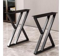 Metal Industrial Dining Modern Table Legs Desk Legs Base Cast Iron Welding Wrought Iron Coffee Table Bench Legs Night Stand Office Table 28 inch Triangle Shape Black DIY (1 Set of 2 pcs) 28"H x17.5"