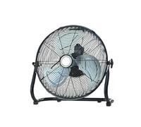 Metal Industrial Fan, High Velocity Outdoor Pedestal Fan, 4-Speeds Control Portable Floor Fan, With Aluminum Blades And 9.8-foot Power Cord For Workshop, Garage, And Shop(Black,20in)