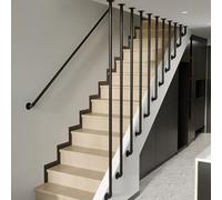 Metal Industrial Stair BanisterLShaped Safe Grab Rail CeilingMounted Nonslip Stair Railing WallMounted Support Rod for Indoor & Outdoor Use