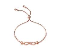 Metal,Infinity Math 8 Word Plated 18K Ladies Diamond Jewelry European And American Fashion Beautiful