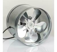 Metal Inline Extractor Fan Industrial Ventilator With 207mm / 8.15 Size