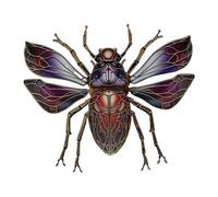 Metal Insect Sculpture Wall Art Decoration Stainless Steel Insects Ornaments Wall Sculptures Hangings Indoor Outdoor Garden Decor