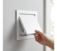 Metal Inspection Door, Wall and Ceiling Plasterboard Access Panel for Plumbing, 150x200 300x300 250x300mm MmGalvanised Steel Meter Box Cover Fuse Box Inspection Hatch, Easy to Fit(White,300x500 mm)