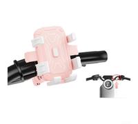 Metal Internal Bike Phone Mount 4.8-7.2 Inch Stable(Pink)