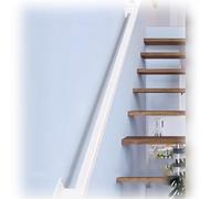 Metal ir il 3ft 6ft 12ftNonSlip Square Banister Grab Bar Wall Mount Support Rod for Safe (White 12.5ft/380CM)