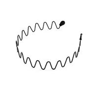 Metal Iron Headband Mens Women Unisex Black Wave Hair Head Sport Hairband Hoop Fashion U2G1 Accessories Band Hair Width N3G1 5mm