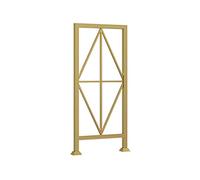 Metal Iron Stair Balusters Railing Kit - Modern Indoor/Outdoor Handrail for Decks Balconies Villas & Hotels - Available in Gold Black & White (Size: C)