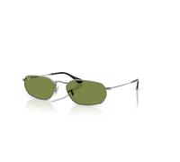 Ray - Ban RB3947 004/4E Unisex Sunglasses Metal Grey Green Geometric Normal