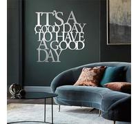 Metal It's a Good Day to Have a Good Day Wall Art, Metal Inspirational Positive Quotes Artwork Decoration, Living Room House Decorations Artwork Home Decor for Living Room,Bedroom Hallw