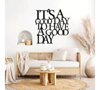 Metal It's a Good Day to Have a Good Day Wall Art, Metal Inspirational Positive Quotes Artwork Decoration, Living Room House Decorations Artwork Home Decor for Living Room,Bedroom Hallw