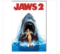 METAL Jaws 2 Movie Tin Poster Aluminium Sign Wall Art Door Plaque Film Room Man Cave Shark Revenge Nearly A4 Size 280x190mm