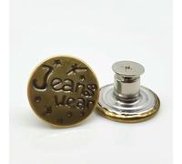 Metal Jeans Button Detachable Pants Snap Fastener Pins Adjustable Jeans Waist Button Sewing Buckles Screw Repair Kits-20-20pcs