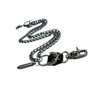 Metal Jeans Chain Waist Chain Silver 60-80cm Punk Hip-hop | Universal Fit for Trousers, Hangs Small Accessories and Keys, Trendy Gothic Styling for Boys and Men