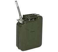 Metal Jerry Can 20L / 5Gallon Fuel Tank Can With Spout Petrol Diesel Storage Can Fuel Metal Petrol Canister for Car Truck Emergency Supply Green