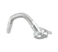 Metal Jerry Can Spout Nozzle for Standard 5L, 10L, 20L Cans, Flexible Pourer with Rubber Seal, 30cm Long, Silver