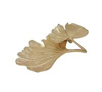 Metal Jewelry Dish, Small Leaf Shaped Ring Holder Jewelry Organizer, Trinket Dish Vanity Tray for Dresser Christmas Birthday Wedding Gifts