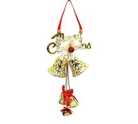Metal Jingle Bells as Charming Christmas Ornaments, for Wreaths and Garlands to Celebrate the Season (Gold)
