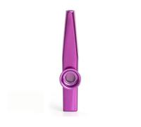 Metal Kazoo for Beginners, Mouth Harmonica Flute Instrument Compatible with Guitar Playing, Lightweight Aluminum Wind Musical Gear in Gold/Silver/Red/Black/Green/Purple/Blue