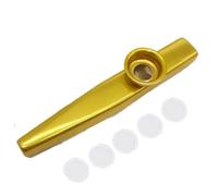 Metal Kazoo Musical Instrument, Gold Finish