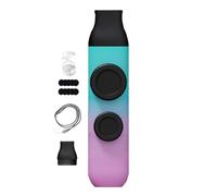 Metal Kazoos for Adults - Portable Backpack Instruments, Funny Double Diaphragm Stress Relief Tools with 12 Flute Diaphragms, Music Lovers Beginners for Practising Bands i