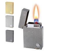 Metal Kerosene Lighters, Intelligent Voice-Activated Ignition, Windproof Soft Flame, Reusable, Ideal for Collection and Gifts for Men, Perfect for Any Occasion