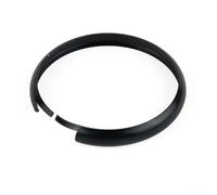 Metal Key Ring Trim Cover Surround for Mini For Cooper Models R55 R56 R57 R58 R59 R60 Featuring Chrome Alloy for Replacement or Upgrade (Black)