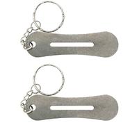 Metal Key Turner & Pocket Sized Grip Device (Arthritis and Mobility aid) (Tool, Keyring and Chain - Pack of 2)