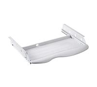 Metal Keyboard Tray 532x350mm - Desk Extension for Home Office & Garage Pull-Out Keyboard Drawer with Comfortable Wrist Support for Ergonomic Use