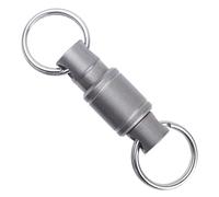 Metal Keychain Double Side Carabiner Clip 360 Rotations Detachable for Organized Arrangement Swivels