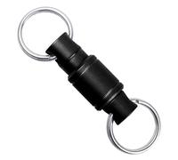 Metal Keychain Double Side Carabiner Clip 360 Rotations Detachable for Organized Arrangement Swivels