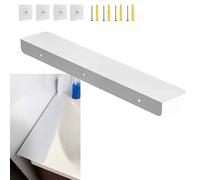 Metal Kitchen Refrigerator Gap Partition Countertop Gap Extension Board, Refrigerator Side Partition, Gap Covers Between Countertop And Walls, No Drill (White, 19.68 * 3.93inch)