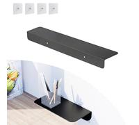 Metal Kitchen Refrigerator Gap Partition Countertop Gap Extension Board, Refrigerator Side Partition, Gap Covers Between Countertop And Walls, No Drill (Black, 7.87 * 3.93inch)