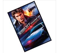 METAL Knight Rider Movie Tin KITT and Michael Poster Aluminium Sign Wall Art Door Plaque Film Room Man Cave Approximately A6 Size 150x100mm D1