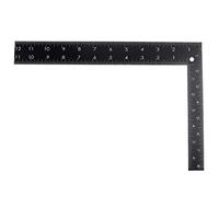 Metal L-Square Shape Ruler Sewing Measure Professional Framing Square Ruler Black For Carpenter Tailor Sewing Protractor Goniometer Inclinometer Gauge Alignment Template Digital Angle Finder