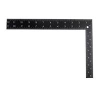 Metal L-Square Shape Ruler Sewing Measure Professional Framing Square Ruler Black for Carpenter Tailor DIY Sewing Measurement Ruler Bevel Height Depth Gauge Angle Protractor Azimuth Foldable