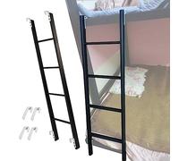 Metal Ladder/RV Bunk Ladder, Black Adjustable Bunk Bed Ladder/Climbing Step Ladder, Home Short Ladder with Hook, 116/130/140/150 Cm (Size : 130cm/50)